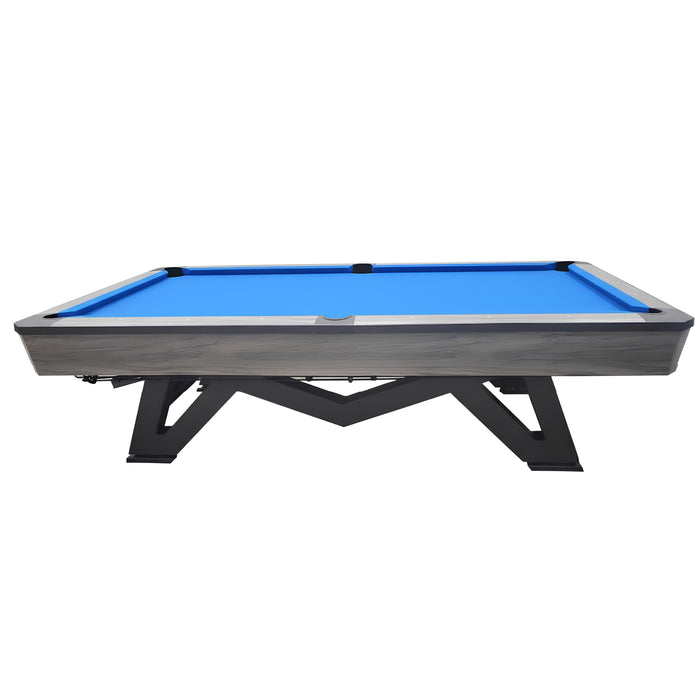 9ft Marble Billiard Table – Blue, Burgundy & Green