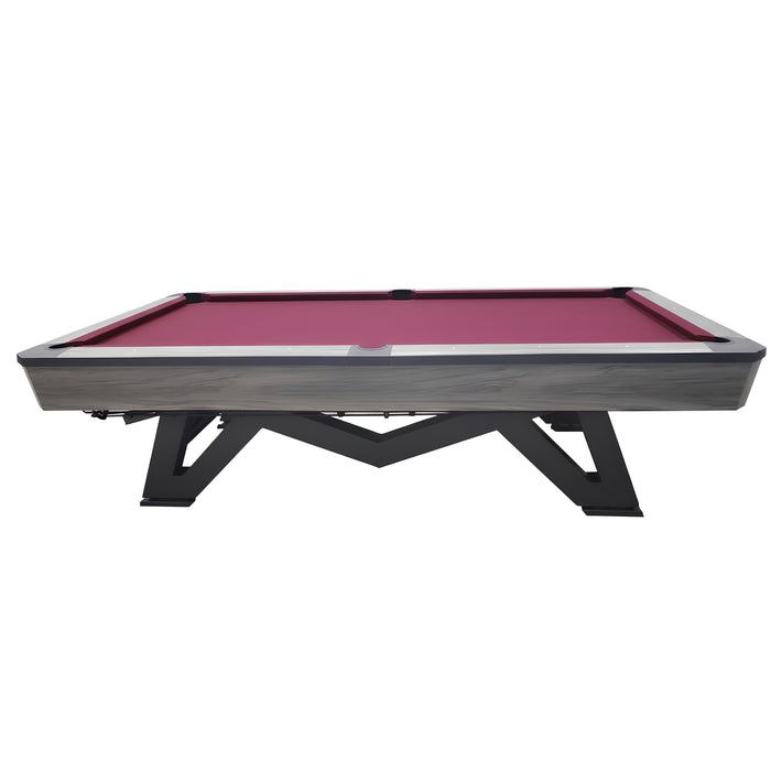 9ft Marble Billiard Table – Blue, Burgundy & Green