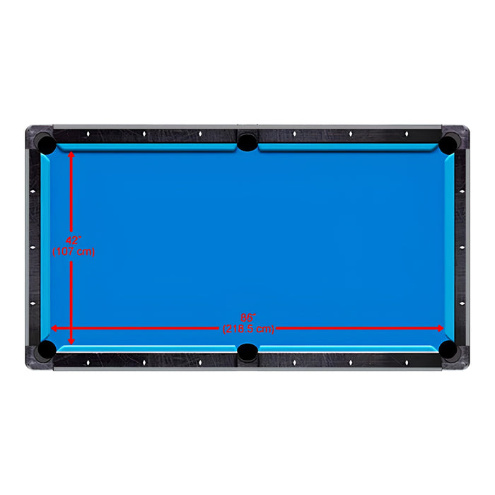 8FT Blue Pool Table MDF Billiard Table with Accessories