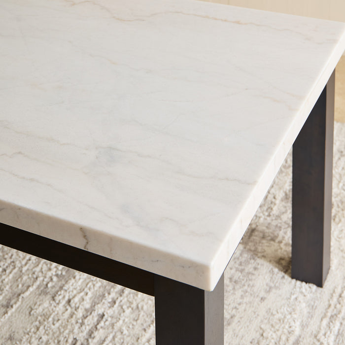 Luxury Marble Top 8-Seater Dining Set with Upholstered Chairs