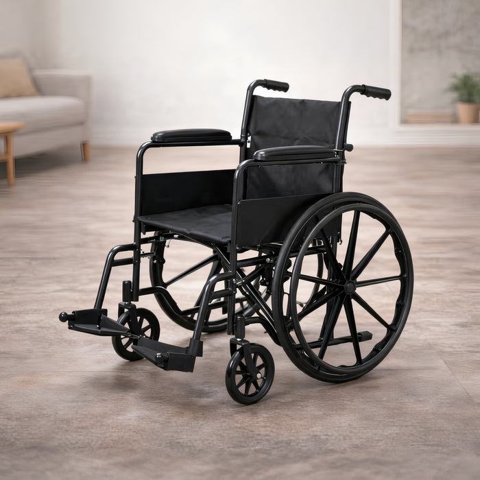 Ergonomic High Back Lightweight Steel Manual Wheelchair