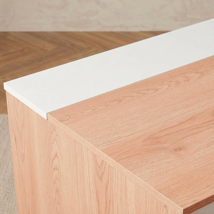 Modern Rectangular Lift Top Coffee Table with Hidden Storage