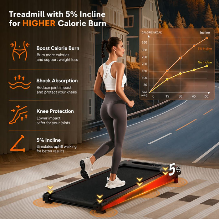 Under Desk Walking Treadmill | Compact Walking Pad for Home & Office