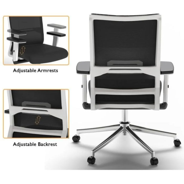 Modern Mid-Back Office Chair Executive Ergonomic Mesh Swivel Office Chairs Lift Adjustable Chair Prices