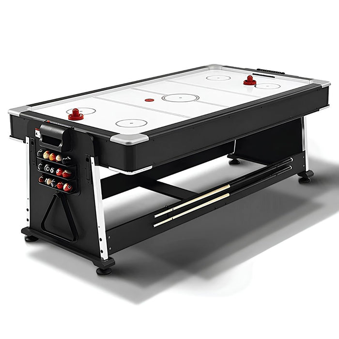 4-in-1 Pool Table with Air Hockey, Table Tennis & Dinning Table