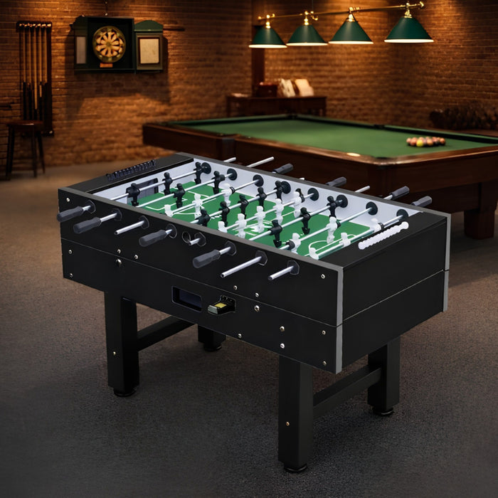 Commercial Coin-Operated Foosball Table | Black & White