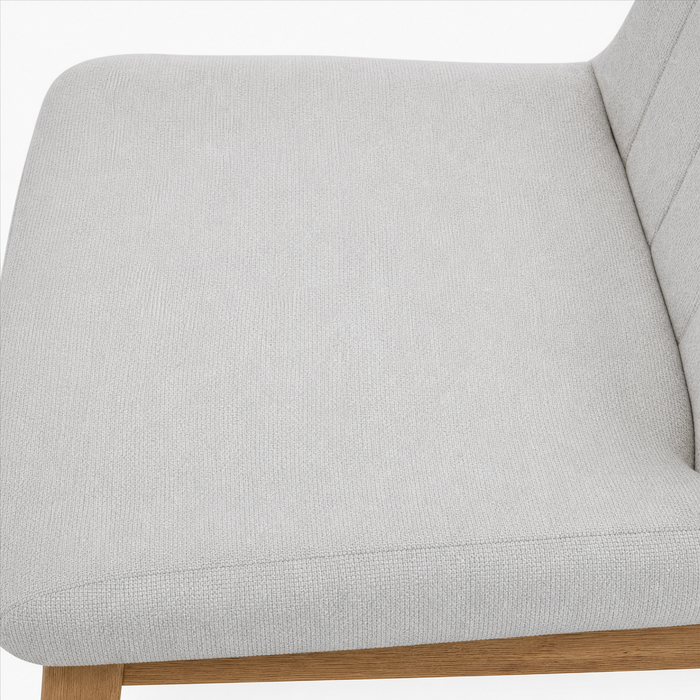 2-Seater Modern Square Dining Set - Light Wood Finish