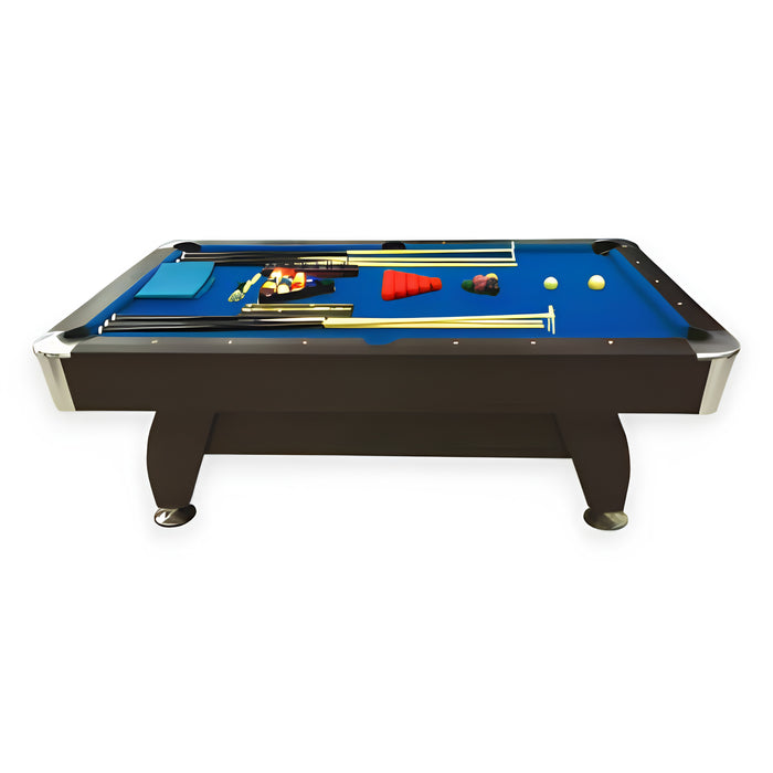 7FT Billiards Pool Table with Full Accessories – Red, Green & Blue