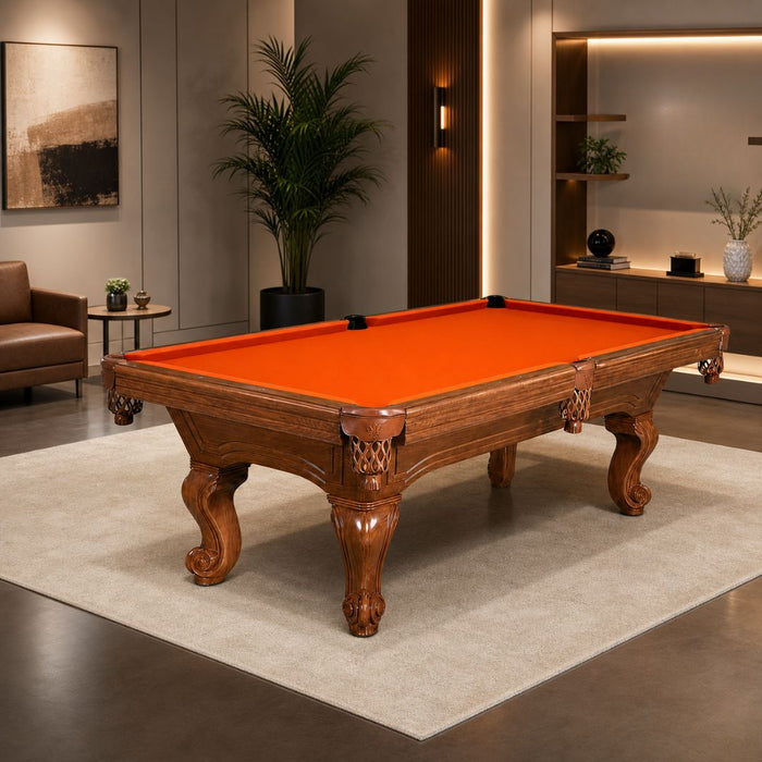 8ft Professional Maple Wood Slate Pool Table with Accessories | Luxury Billiard Table