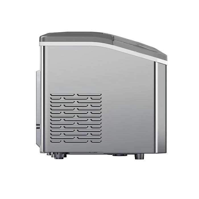 Portable Stainless Steel Ice Machine – 12kg/24H