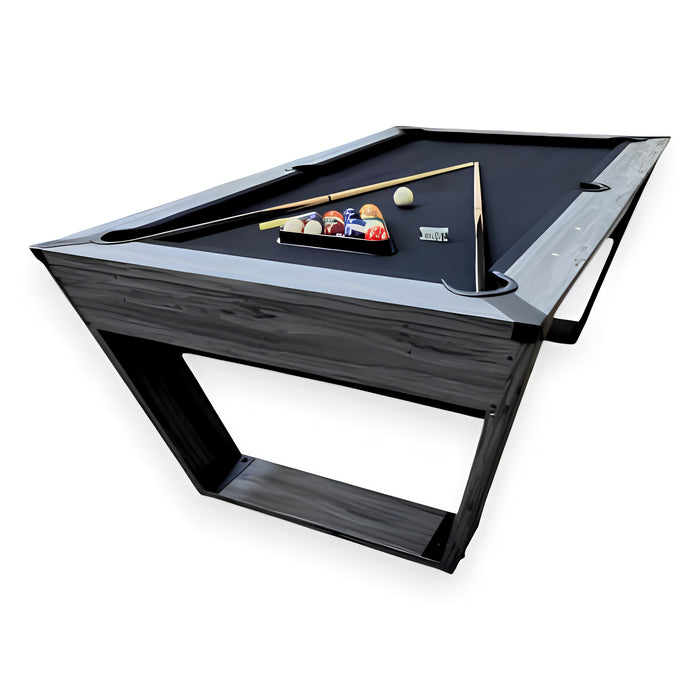 7FT Black Design Pool Table with Accessories