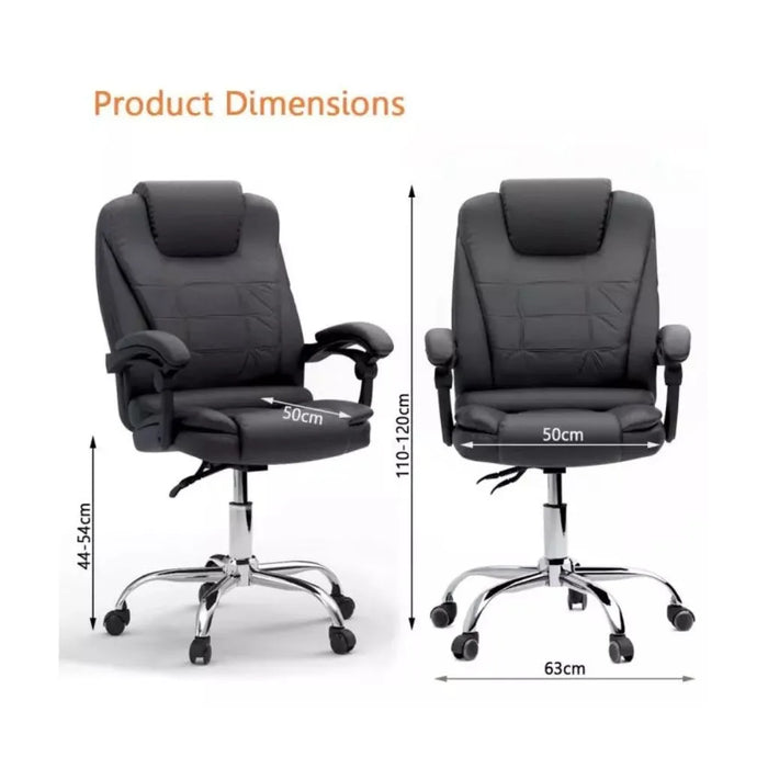 Adjustable Height, 360 Degree Swivel, Caster Wheel Support Ideal for Home and Office Black