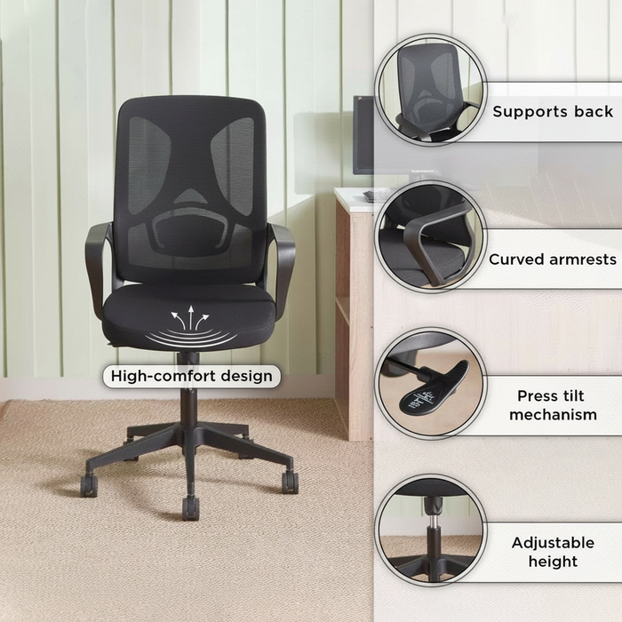 Prime Medium Back Ergonomic Mesh Office Chair