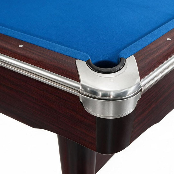 9ft Modern Black Slate Billiard Pool Table with Ball Return