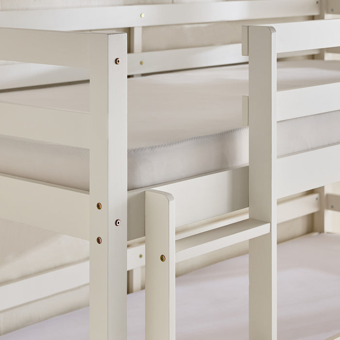 Vertical Space-Saver 3-in-1 Wooden Triple Sleeper Bed
