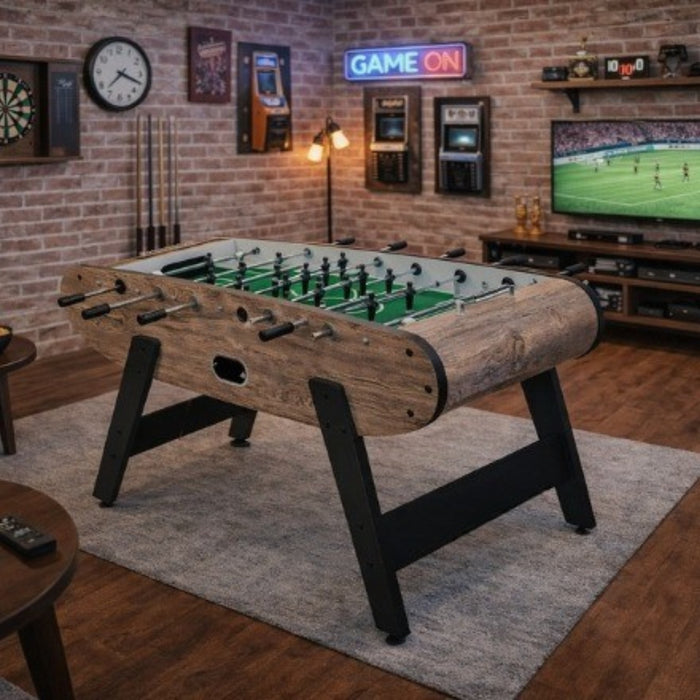 Home Foosball Table with Blue LED Lights