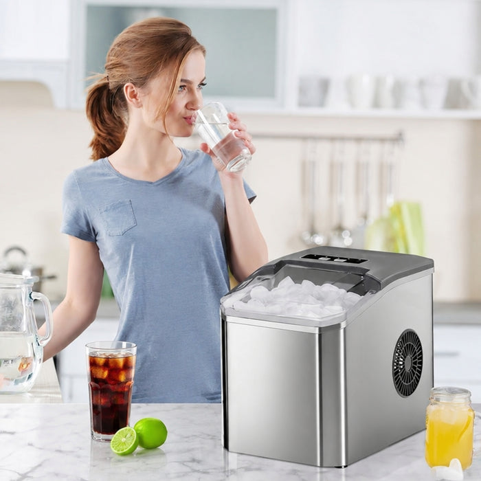 Portable Countertop Ice Maker – 26 lbs/24H Small Ice Machine