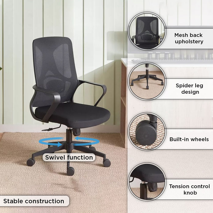 Prime Medium Back Ergonomic Mesh Office Chair