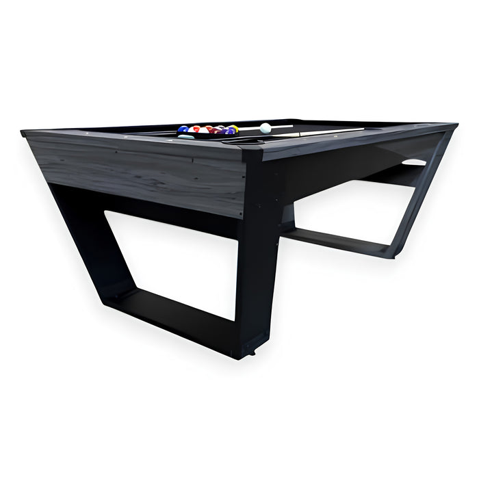 7FT Black Design Pool Table with Accessories
