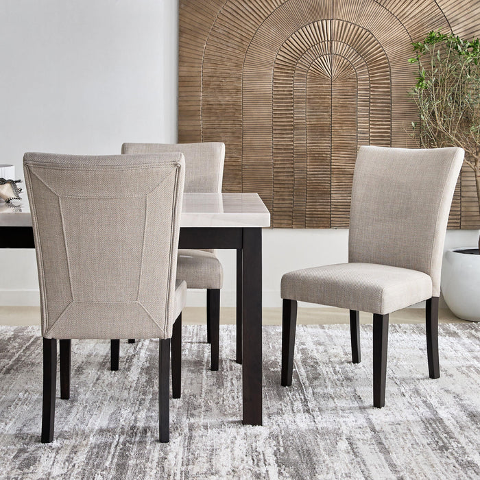 Genuine Marble Top 6-Seater Modern Dining Set