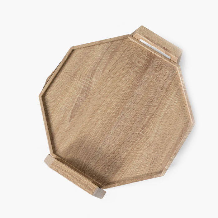 5-Piece Octagonal Wooden Coffee Table Set