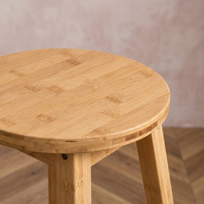 2-Seater Bamboo Solid Wood High Bar Table Set