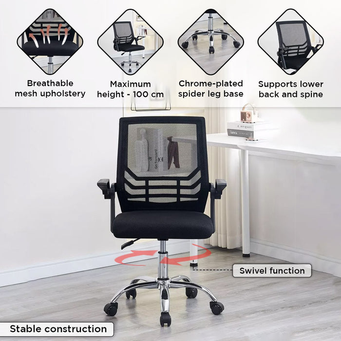 Ergonomic Mesh Office Chair with Chrome Base