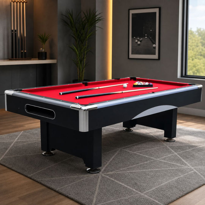 7 & 8 Feet MDF Billiard Pool Table with Blue & Green Velvet Cloth