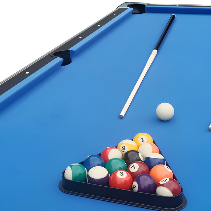 8FT Blue Pool Table MDF Billiard Table with Accessories
