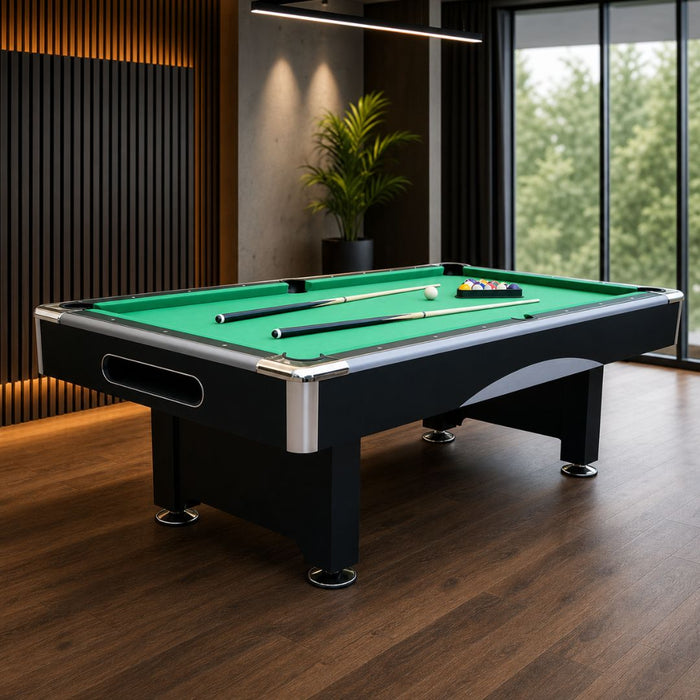 7 & 8 Feet MDF Billiard Pool Table with Blue & Green Cloth
