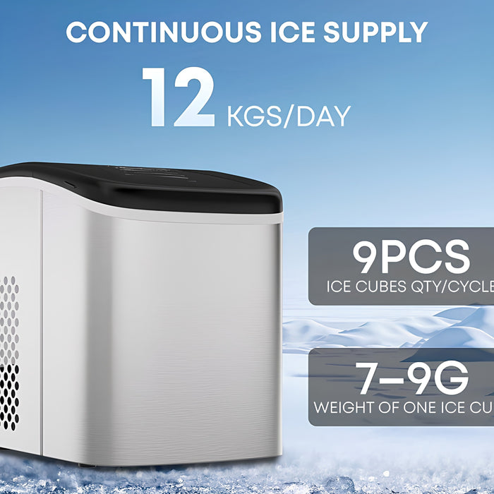 FrostMate Portable Bullet Ice Maker – 12kg/24H