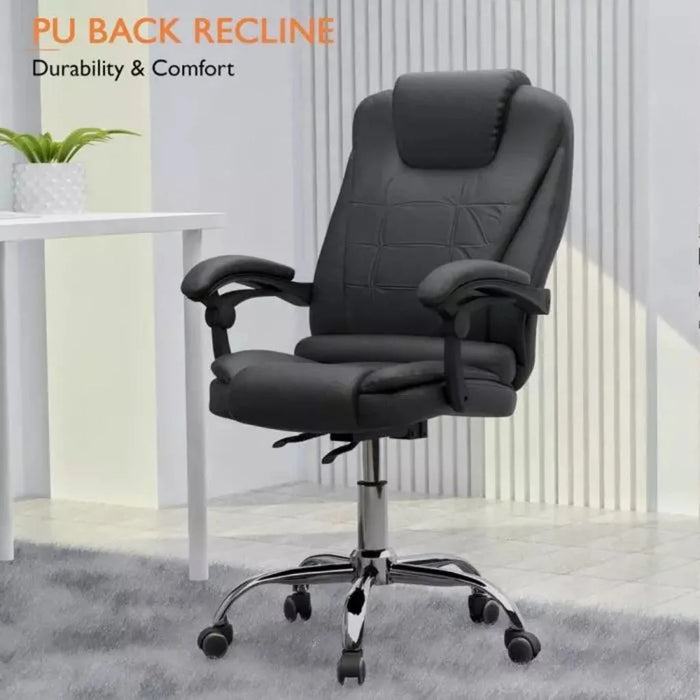 Adjustable Height, 360 Degree Swivel, Caster Wheel Support Ideal for Home and Office Black