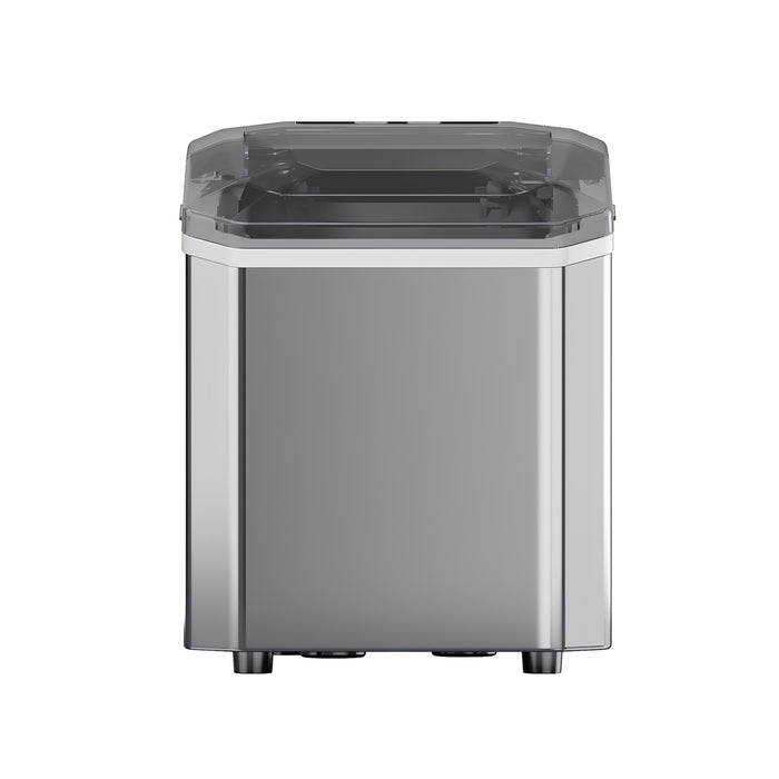 Portable Stainless Steel Ice Machine – 12kg/24H