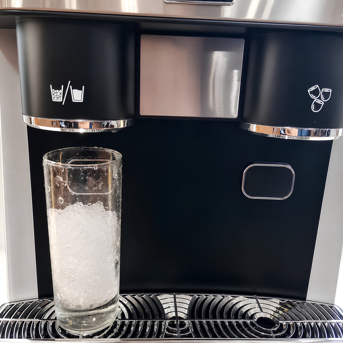 3-in-1 Ice Maker Machine – 18KG/24H Ice Cubes, Crushed Ice & Cold Water