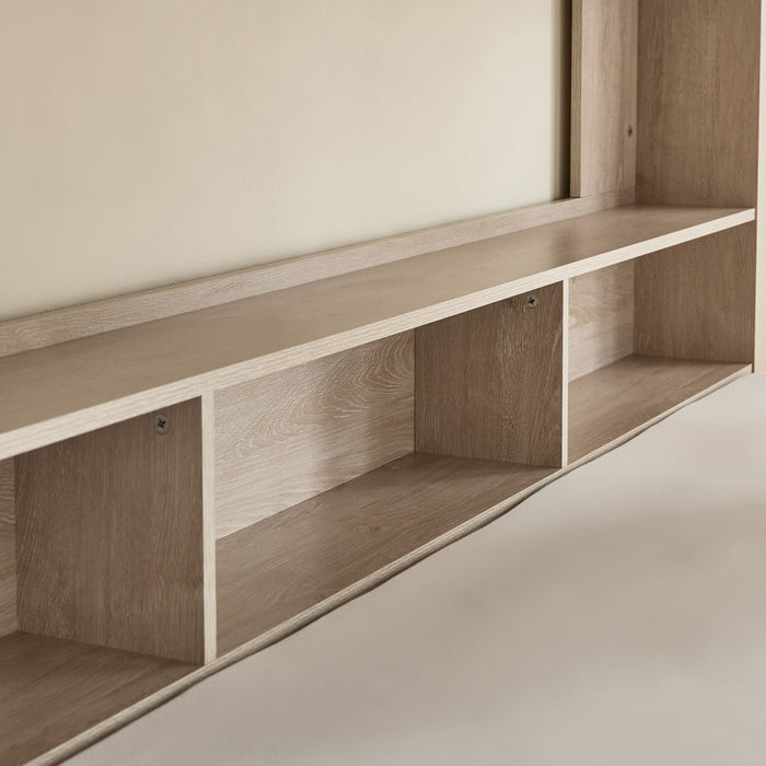 3-in-1 Kids Bunk Bed with Pull-Out Trundle & Integrated Shelves (90x200 cm)