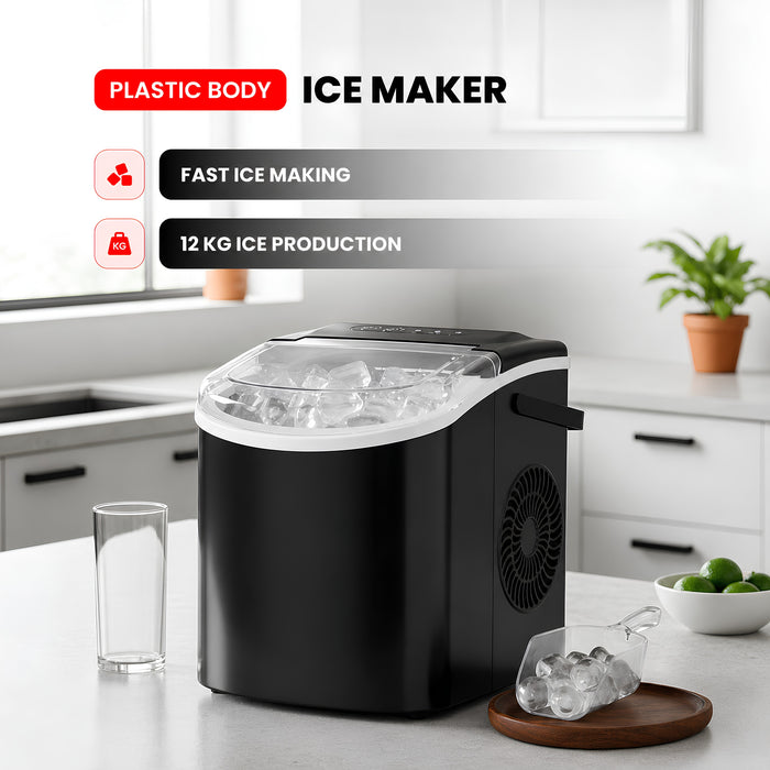 12KG Ice Maker Machine 90W Compact Countertop Ice Maker
