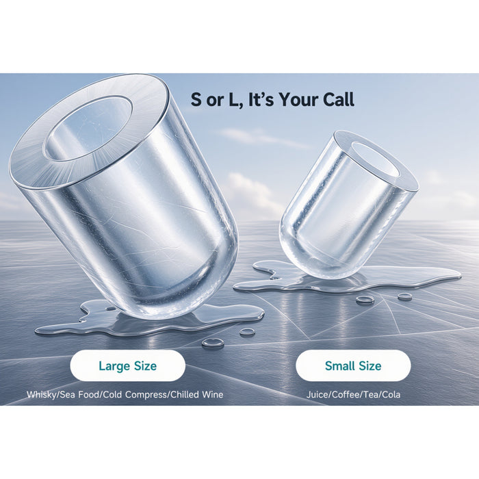 15KG/24H Portable Ice Maker 2 Sizes Bullet Ice with Self-Cleaning