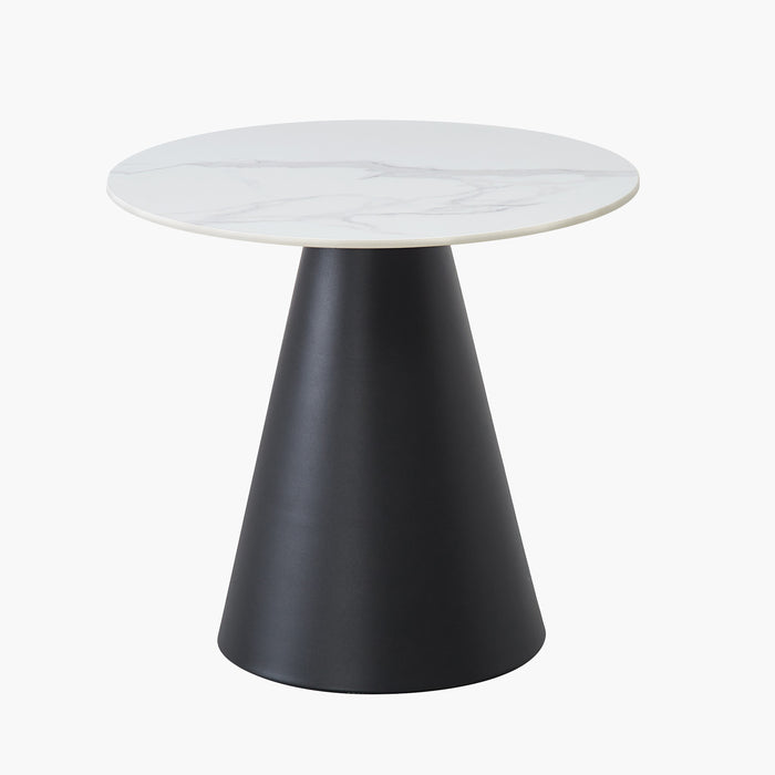 5-Piece Sintered Stone Round Coffee Table Set