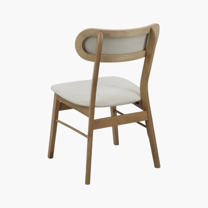 3-Seater Modern Triangular Dining Set - Light Wood Finish