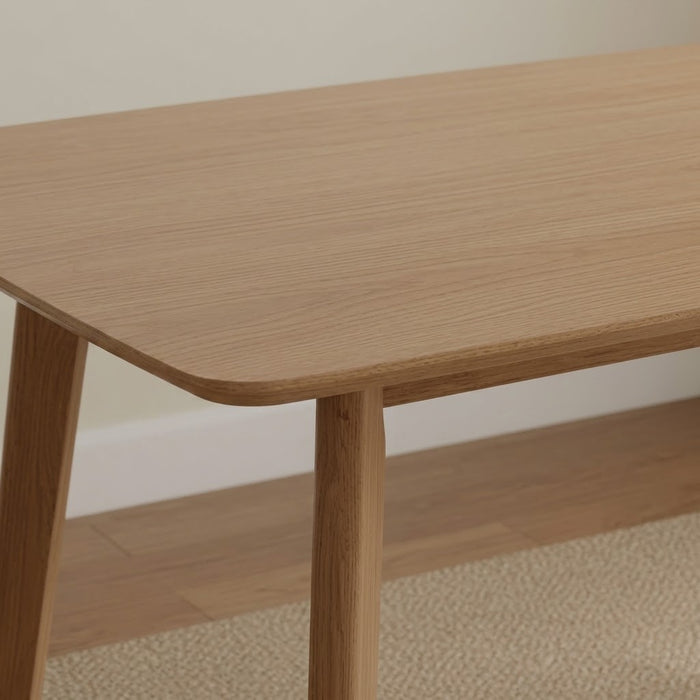 4-Seater Modern Scandi Dining Set with 4 Upholstered Chairs
