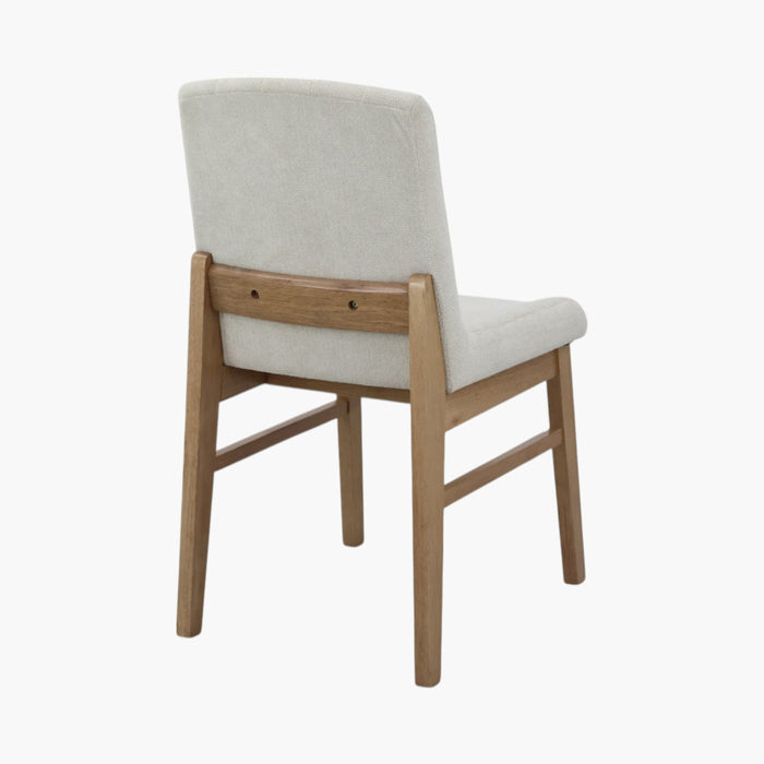 2-Seater Modern Square Dining Set - Light Wood Finish