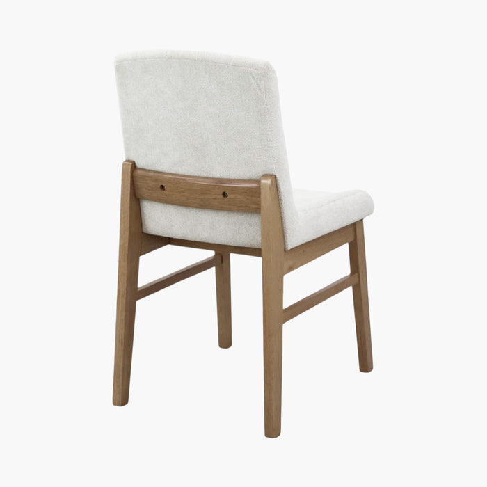 Scandinavian Triangular 3-Seater Dining Set with Upholstered Chairs