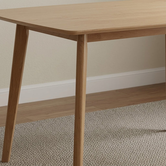 4-Seater Modern Scandi Dining Set with 4 Upholstered Chairs
