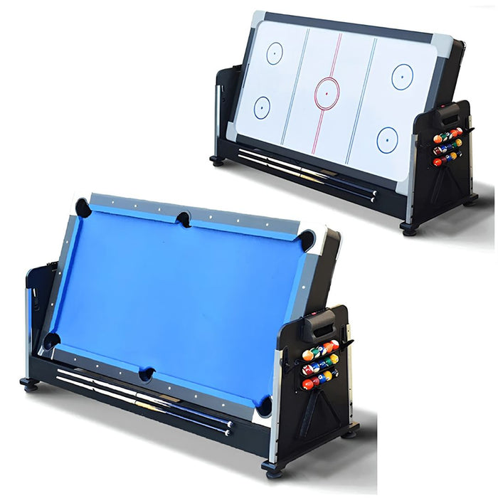 4-in-1 Pool Table with Air Hockey, Table Tennis & Dinning Table