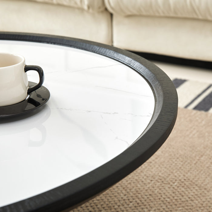 Modern Sintered Stone Organic Shape Coffee Table