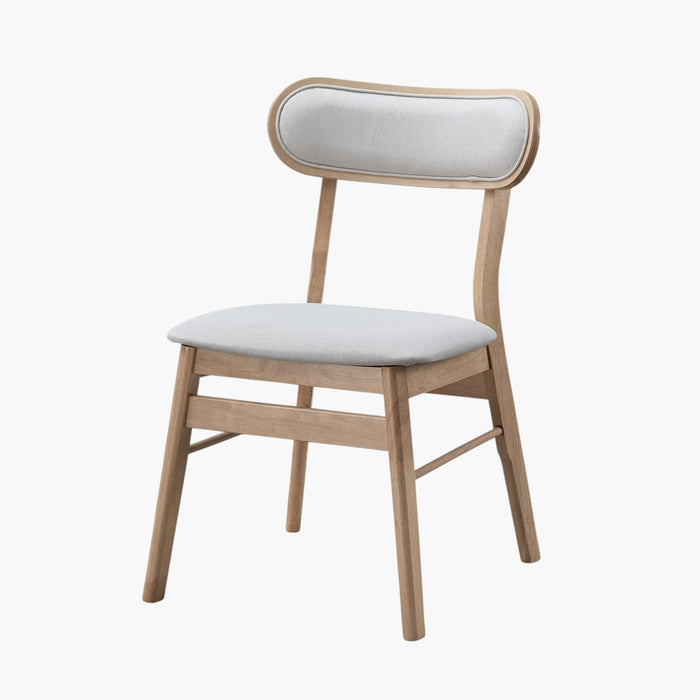 3-Seater Modern Triangular Dining Set - Light Wood Finish