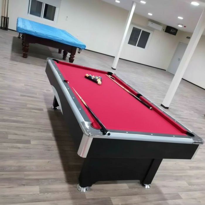 7 & 8 Feet MDF Billiard Pool Table with Blue & Green Velvet Cloth
