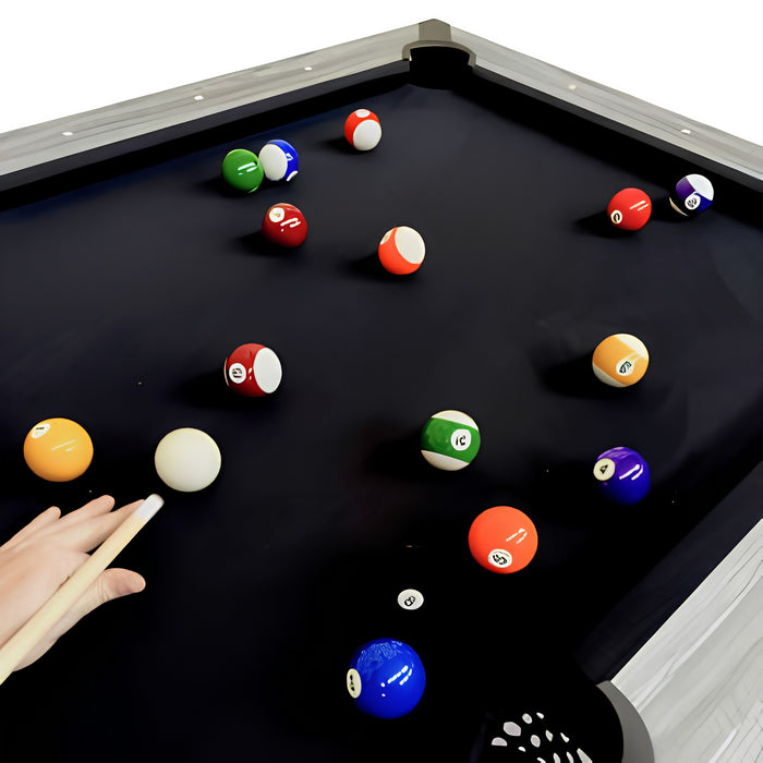 7FT Black Design Pool Table with Accessories