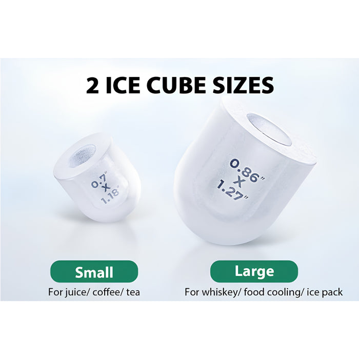 Portable Countertop Ice Maker 12KG/24H Self-Cleaning Ice Machine with Scoop & Basket