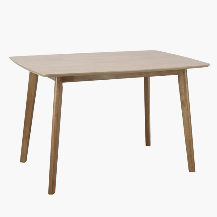 4-Seater Modern Scandi Dining Set with 4 Upholstered Chairs